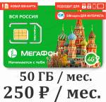 SIM-карта Мегафон интернет 250